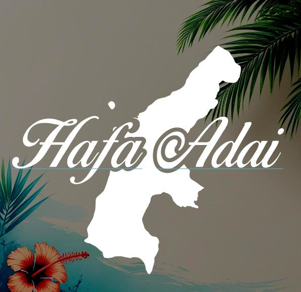 Hafa Adai Saipan – Premium Vinyl Decal (10.3" H x 12.2" W)